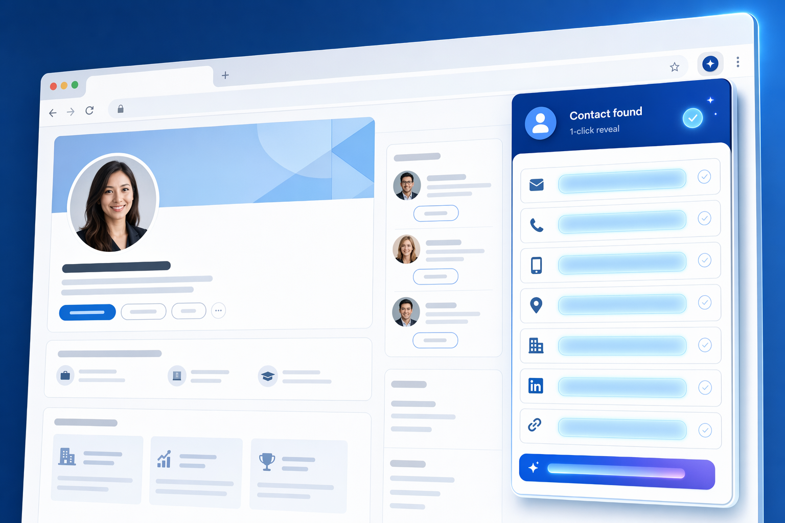 Illustration for: Kaspr: LinkedIn Chrome Extension with Real-Time Enrichment
