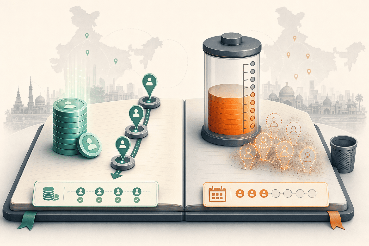 Illustration for: Pricing Models: Pay-Per-Use vs. Subscription for India Prospecting