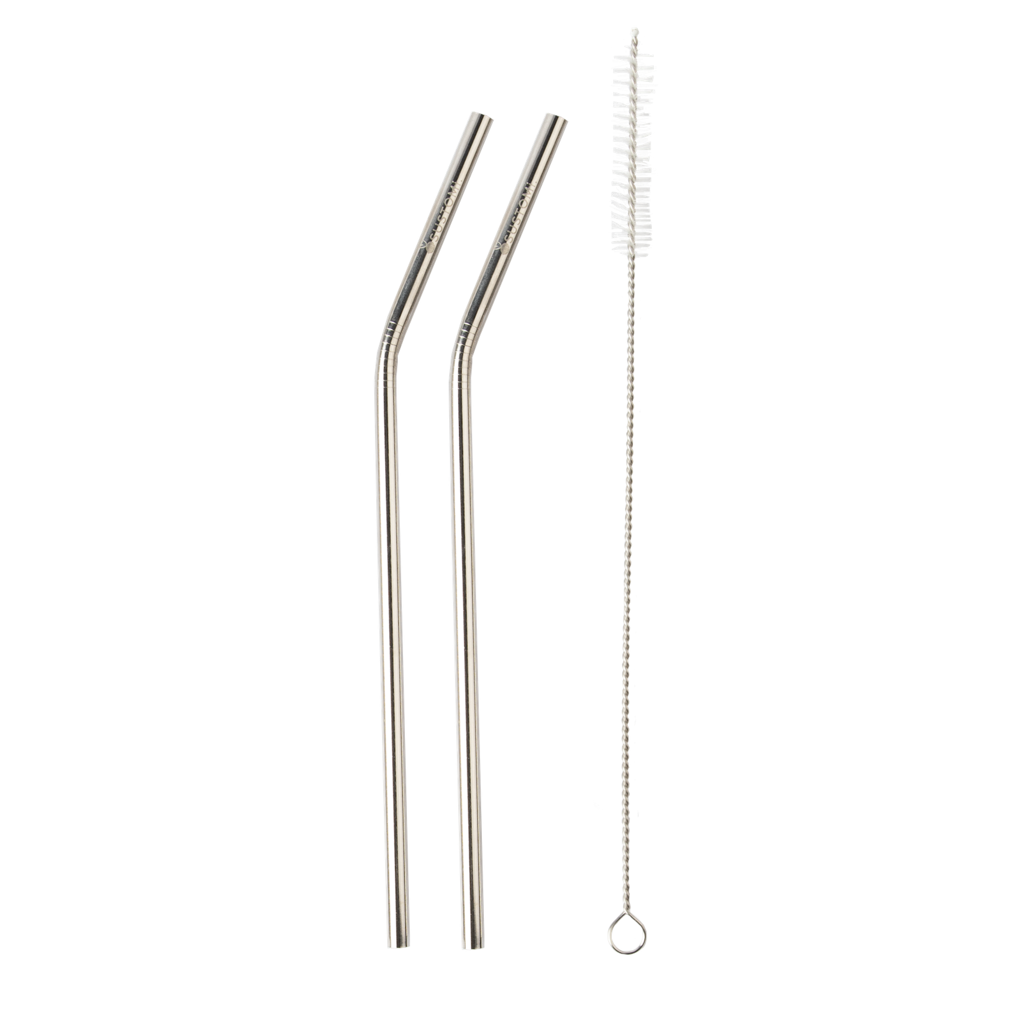Metal Straw Set 2 Pack + Cleaner