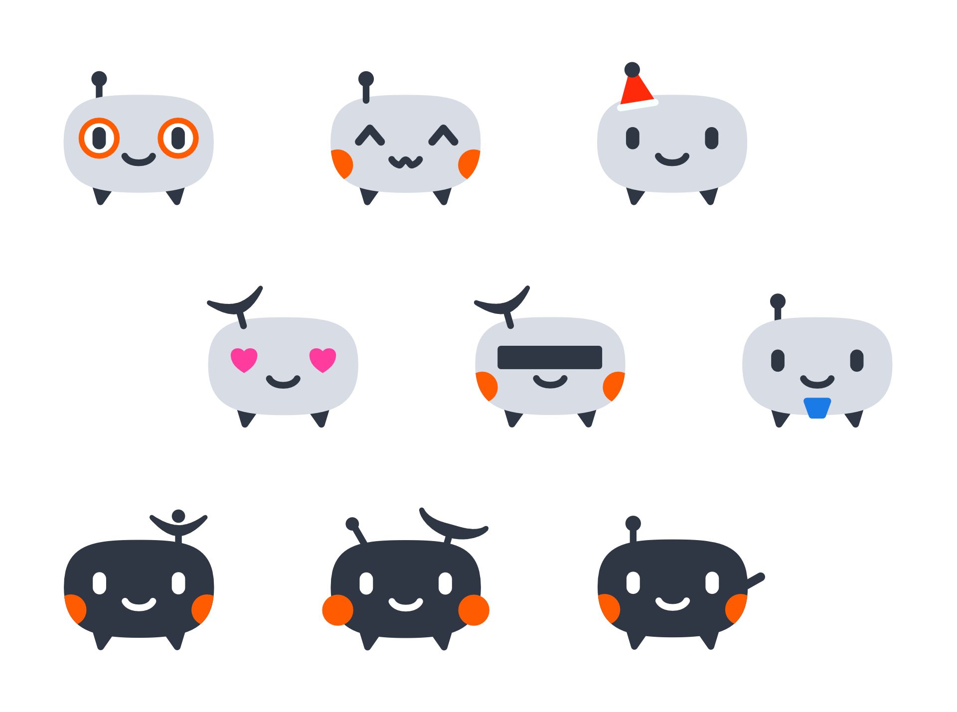 A party of different Sondrines (e. g. with a blue beard or a cute hat)
