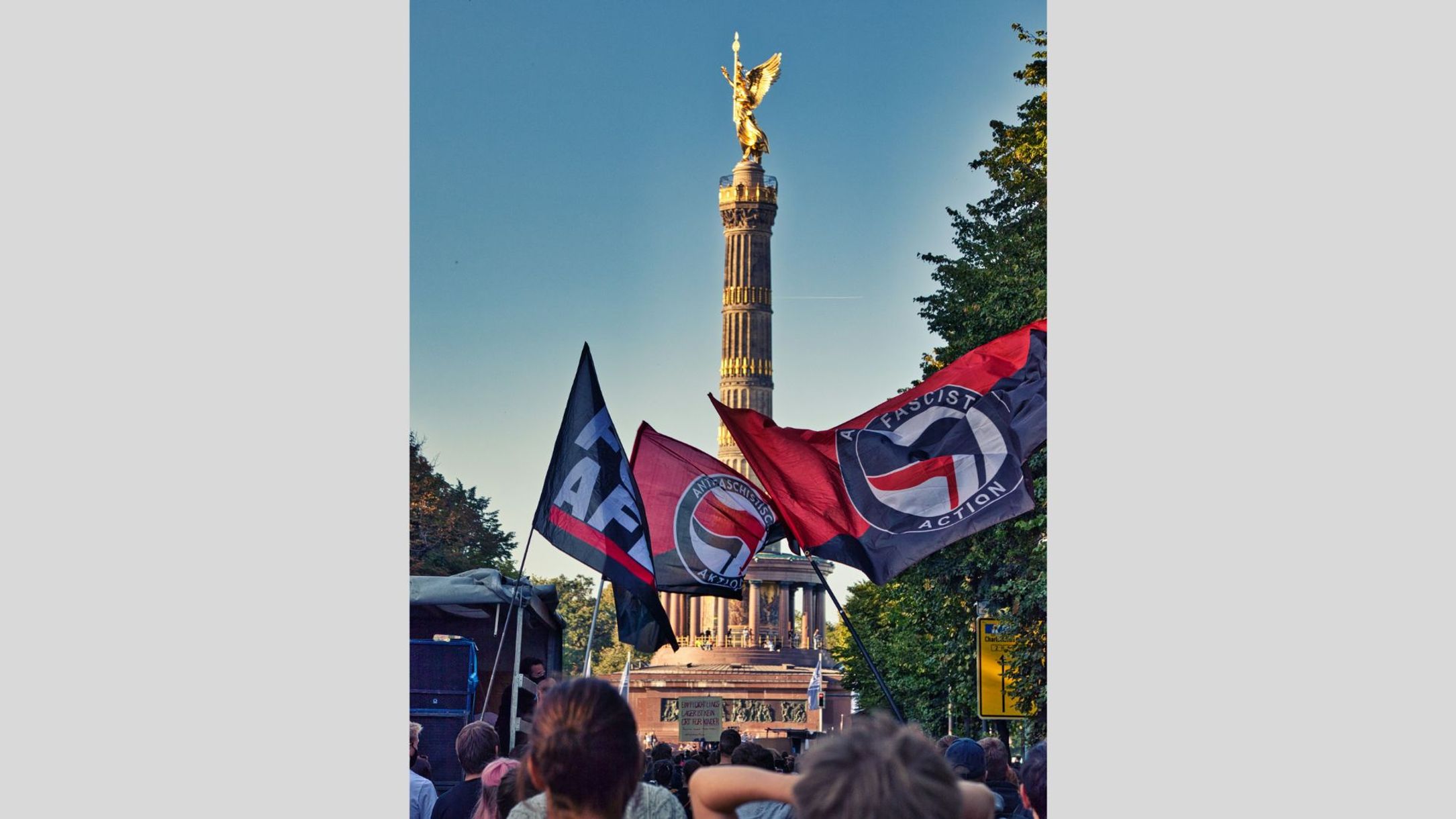 Demonstration against the faschists, Berlin, Germany, September 2020