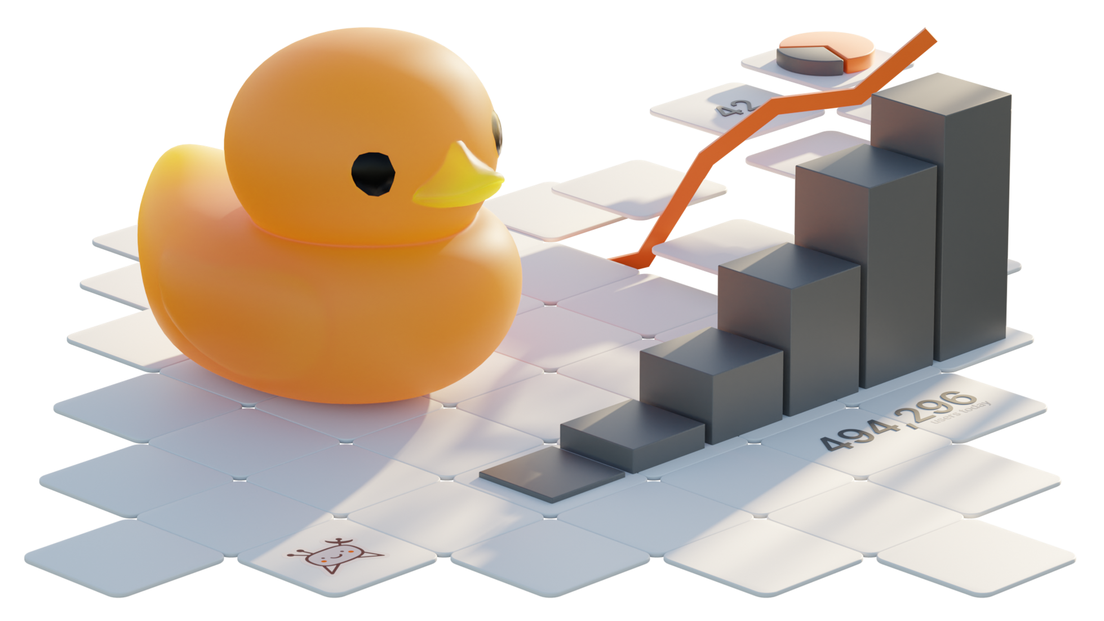 A telemetry duck