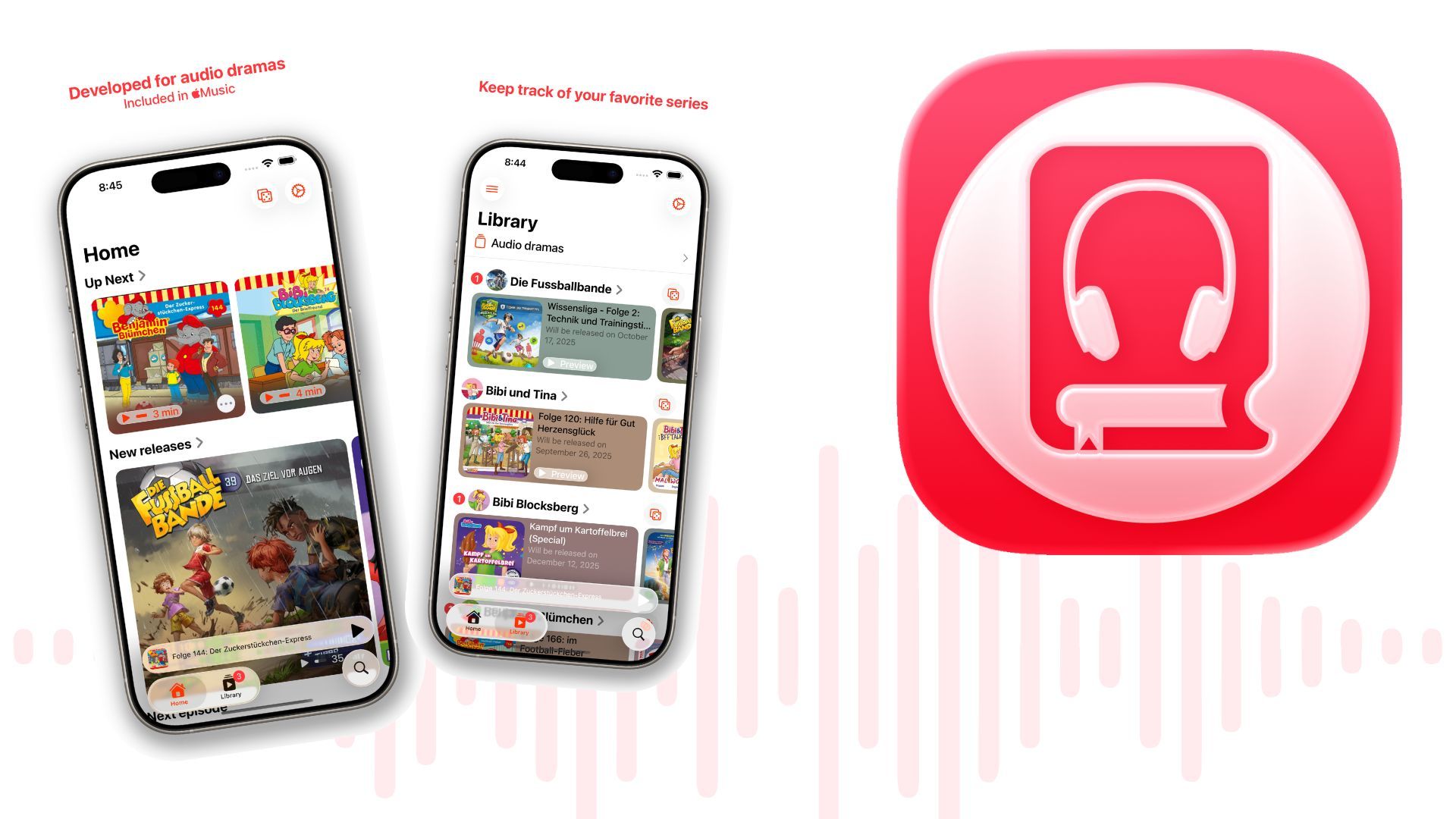 Screenshots and logo from the app DramaPoint