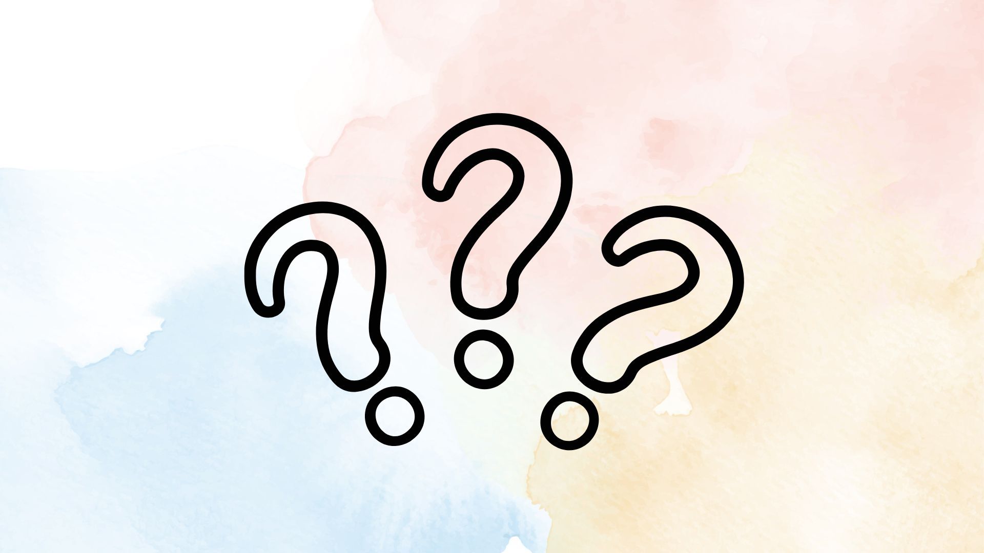 symbolic image of three questionmarks