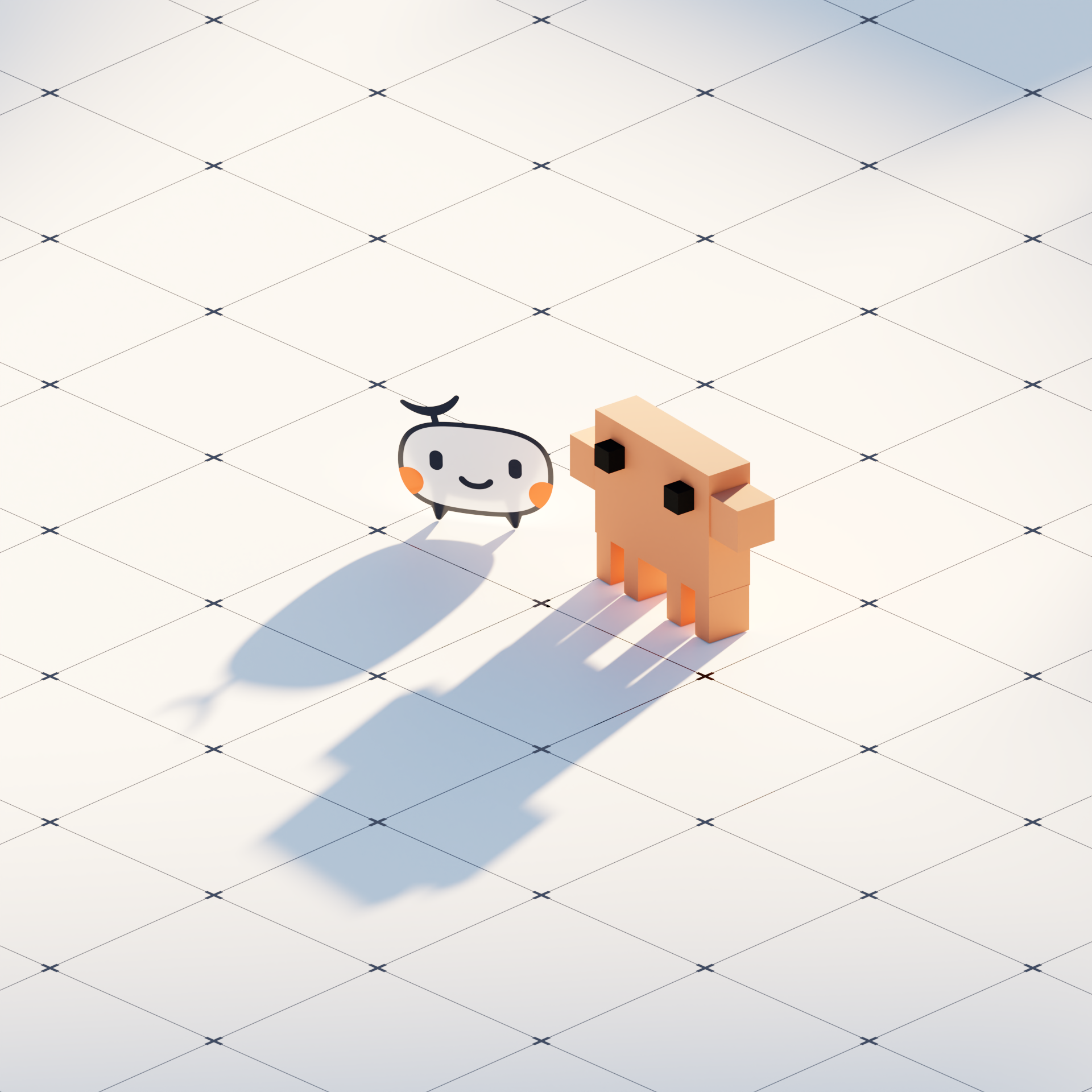 Sondrine with a stylised AI Agent