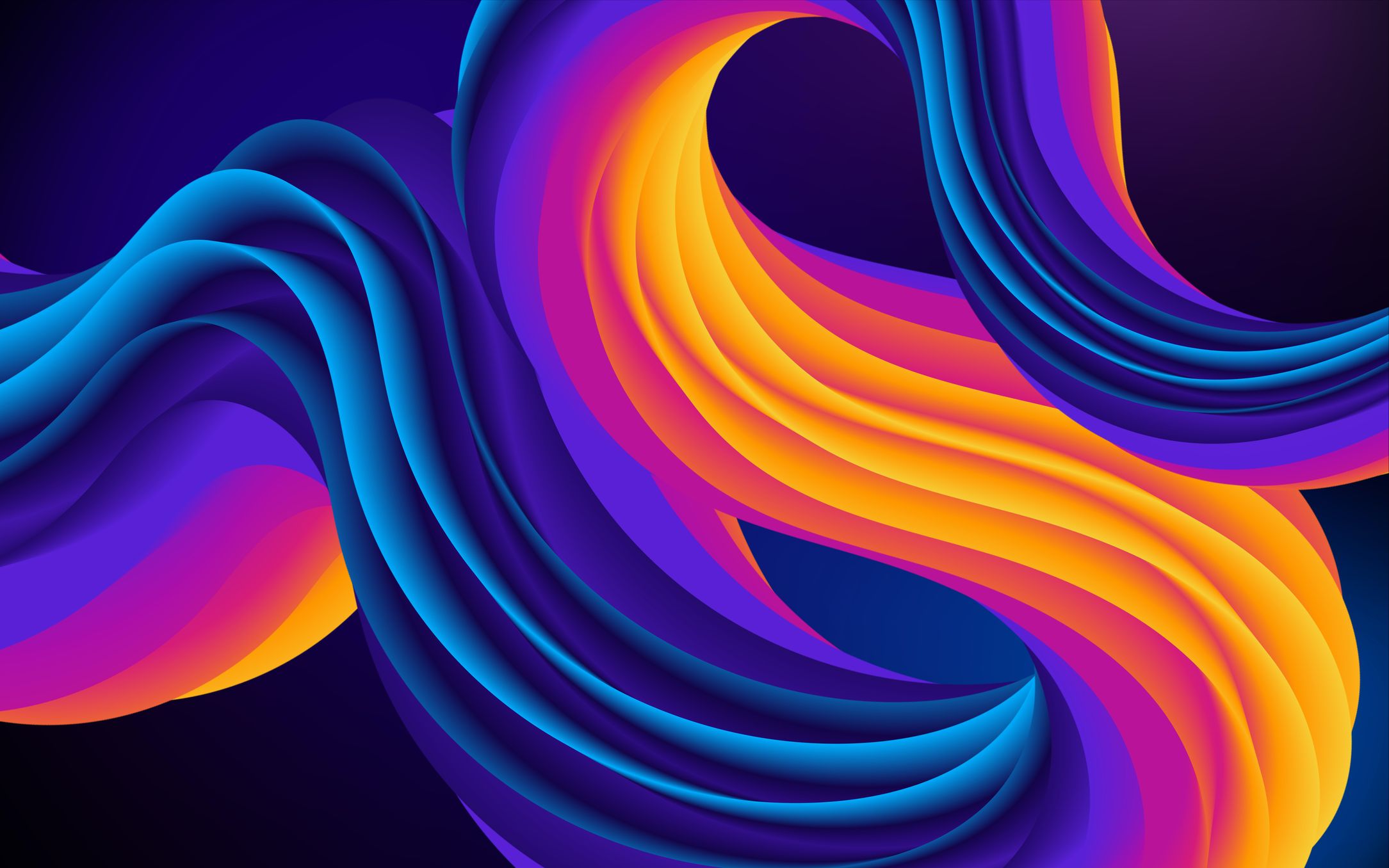 An abstract image of colourful swirls by BoliviaInteligente on Unsplash