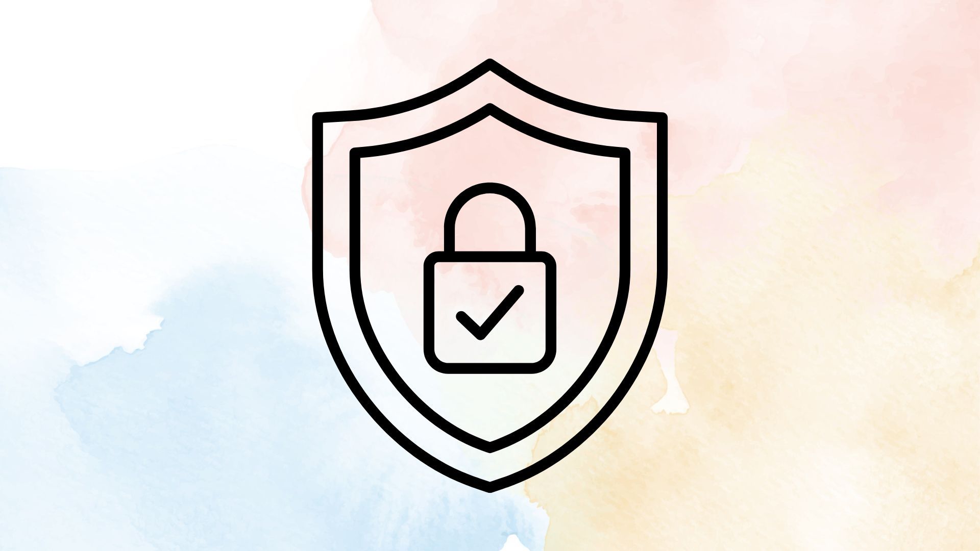 symbolic image of a lock on a shield