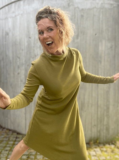 Kjole A-Shape Kort, Merino - view 5