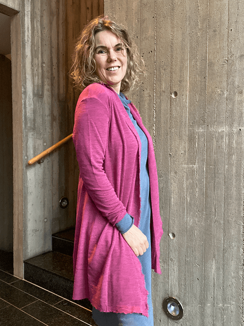 Cardigan Lang, Merino - view 11