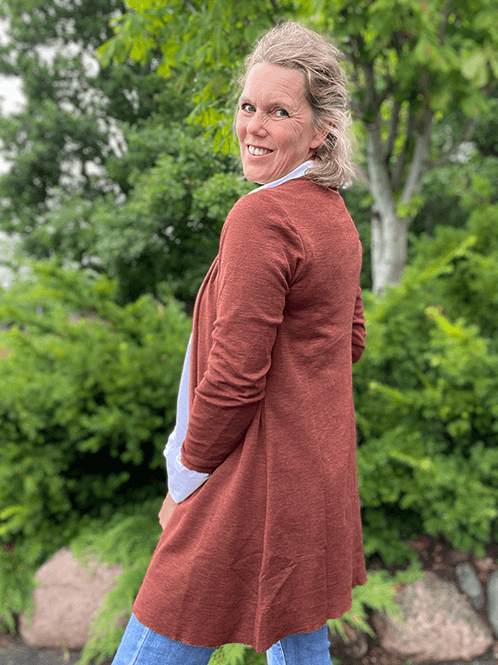 Cardigan Lang, Merino - view 14