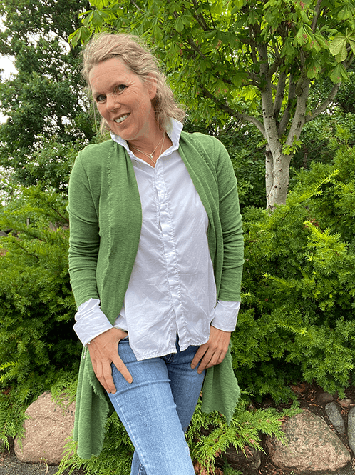 Cardigan Lang, Merino - view 4