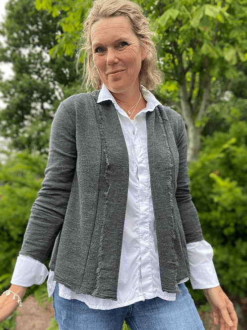 Cardigan Kort, Merino - view 3