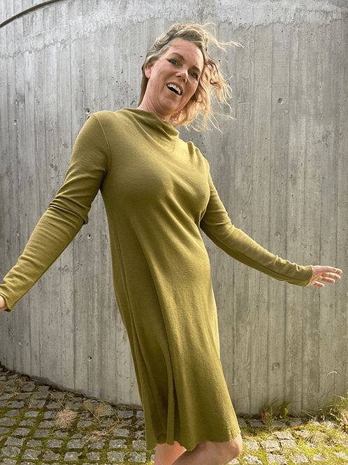 Kjole A-Shape Kort, Merino - view 6