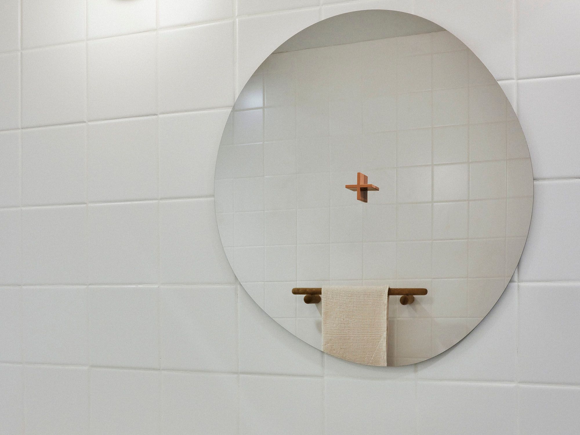 Plus Mirror Type B - Contemporary design stainless steel mirror