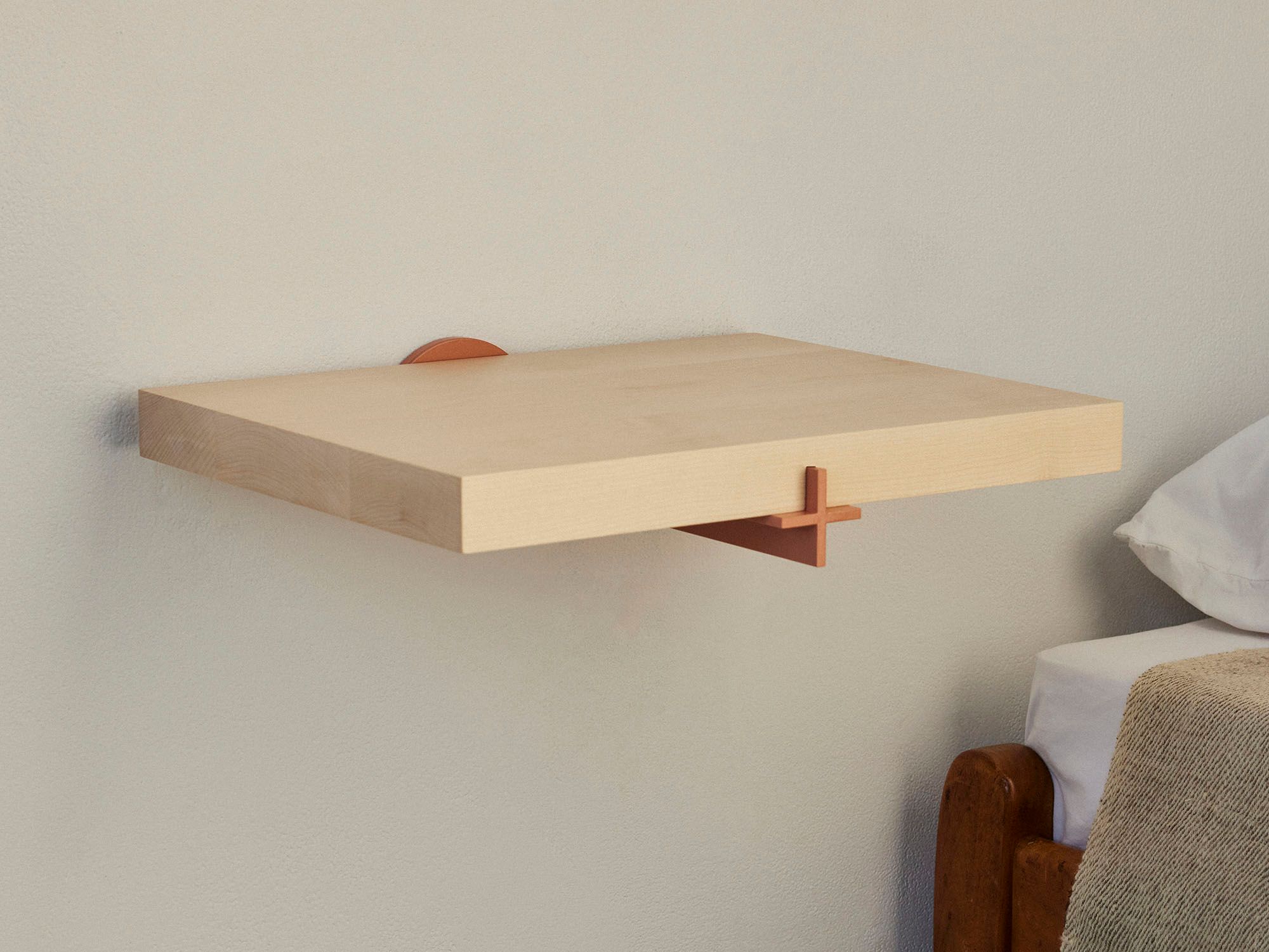 Plus Nightstand Type A - Modern and contemporary design nightstand shelf for small bedrooms