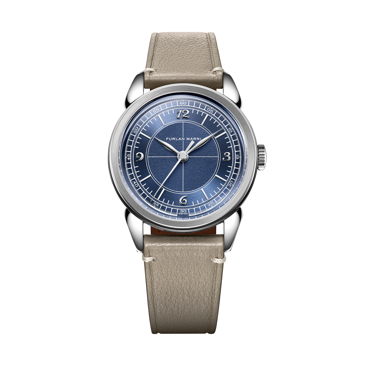 Cornes de vache blue sector montre mécanique automatique Furlan Marri