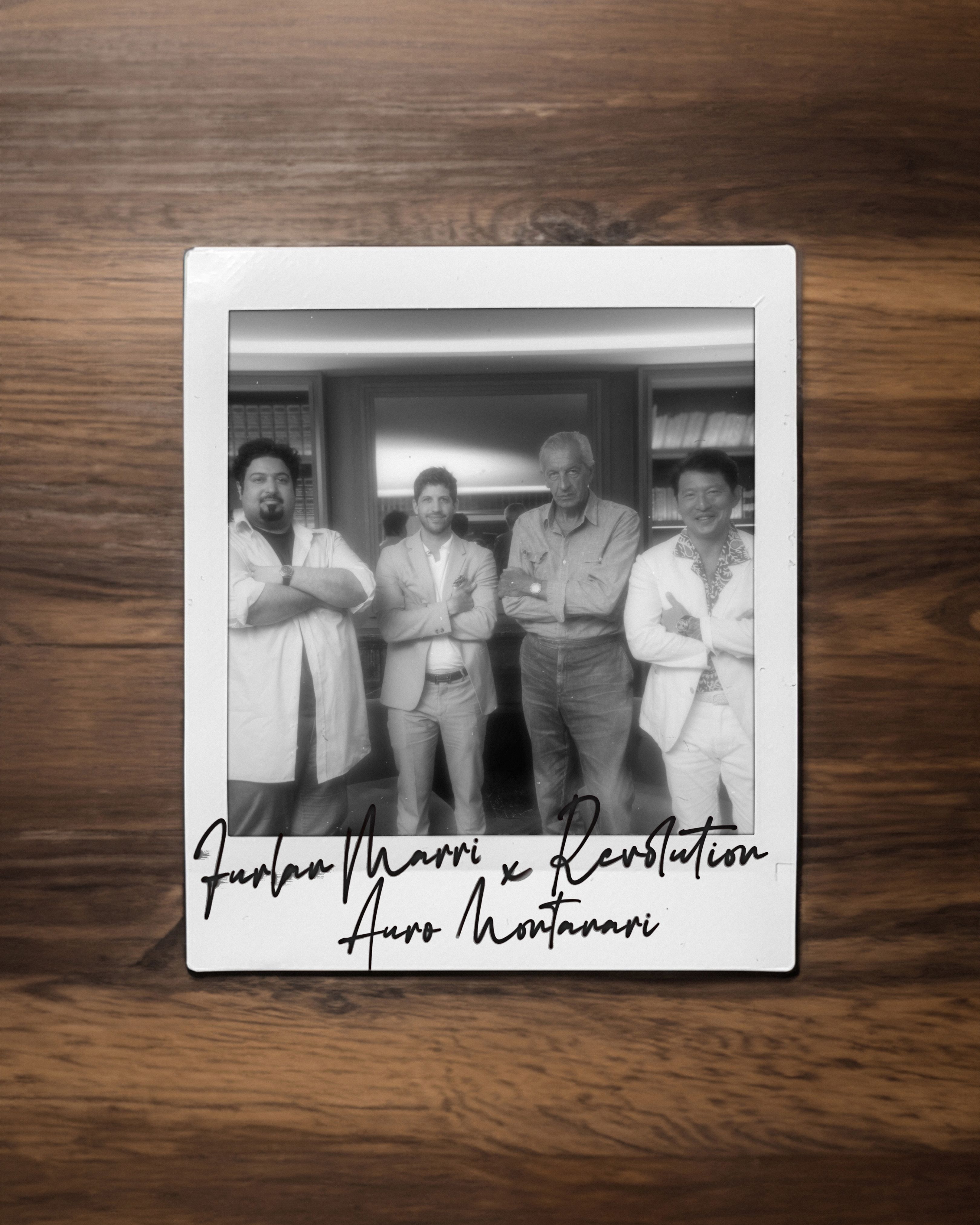 Group picture with Auro Montanari and Wei Koh Revolution