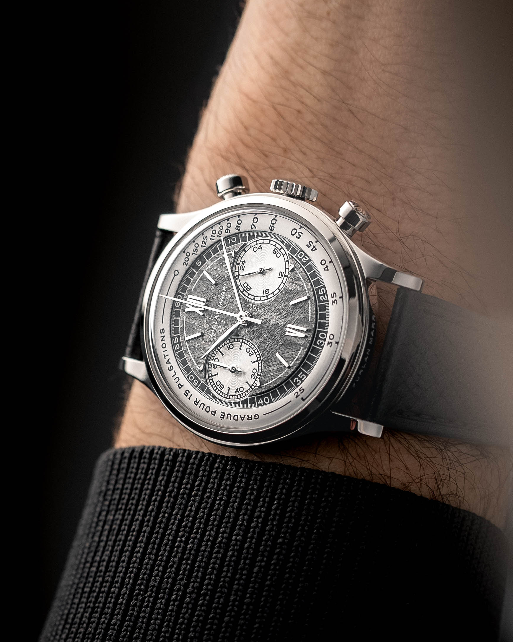 Furlan Marri Meteorite Octa Watch. A mechaquartz watch with japanese movement and fine finishes. A limited preorder.