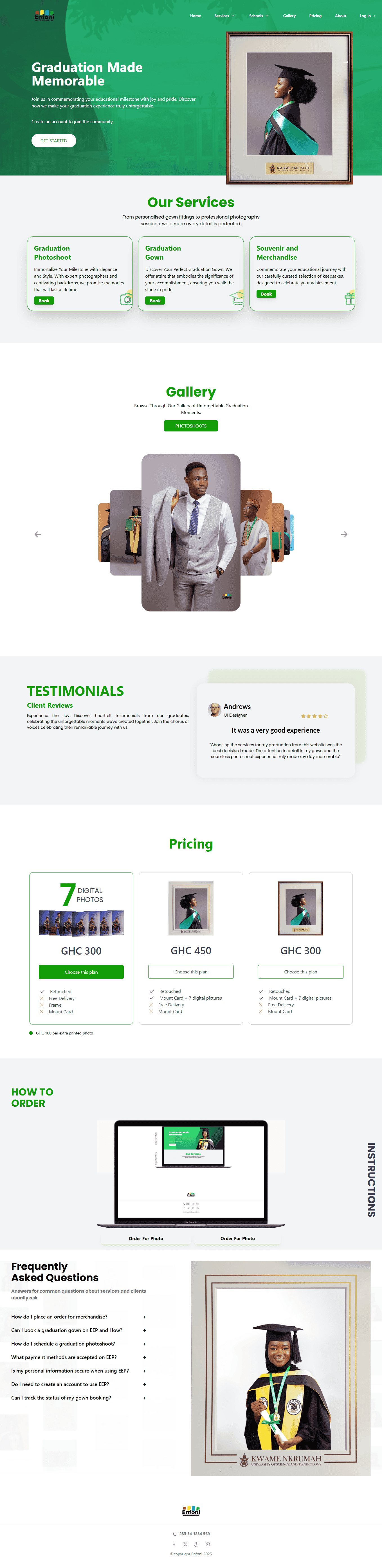 Enfoni - Graduation Photography Services