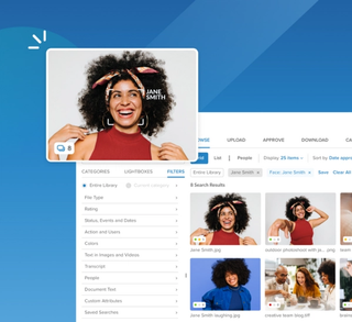 MediaValet product screenshot Face Recognition