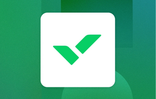 The Wrike logo in green with a white background on a green gradient card integration