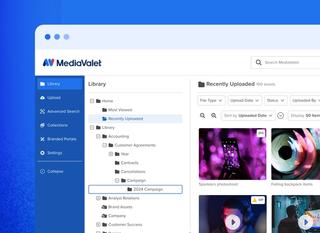 MediaValet interface