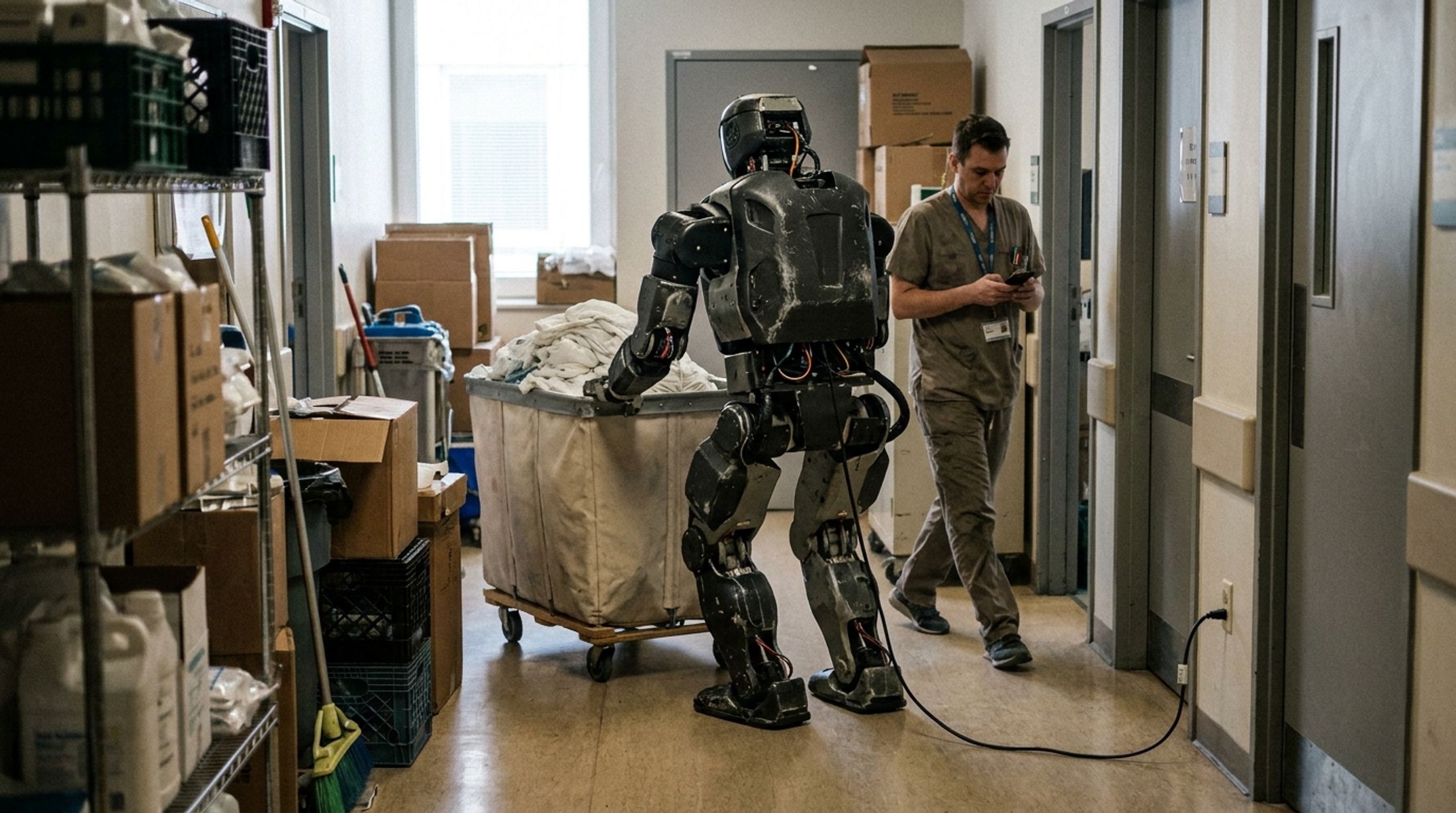 Whole-Body AI Control Advances Humanoid Navigation for Work Environments