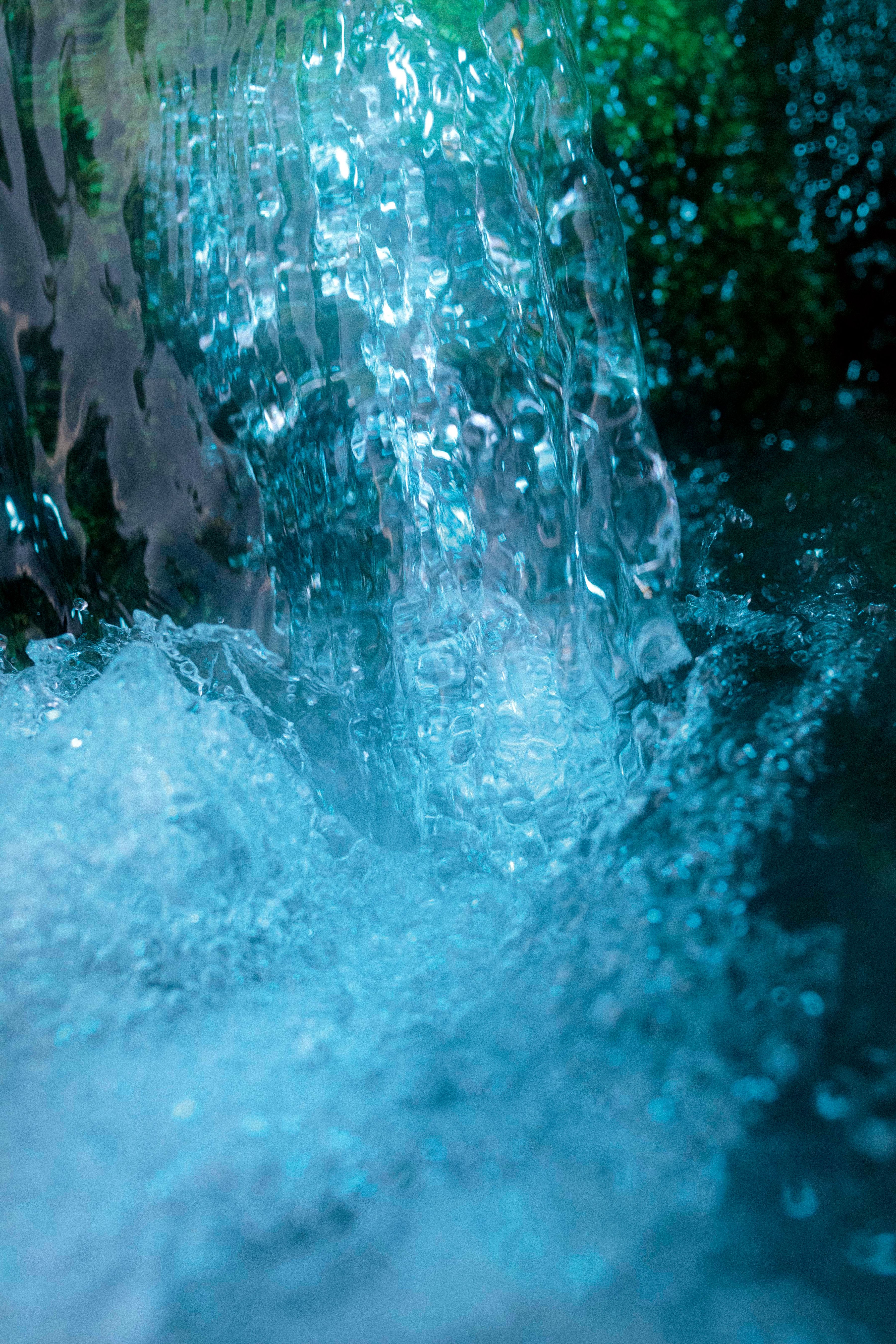 soca near spring waterfall blue