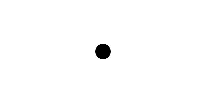 Canvas with a single dot