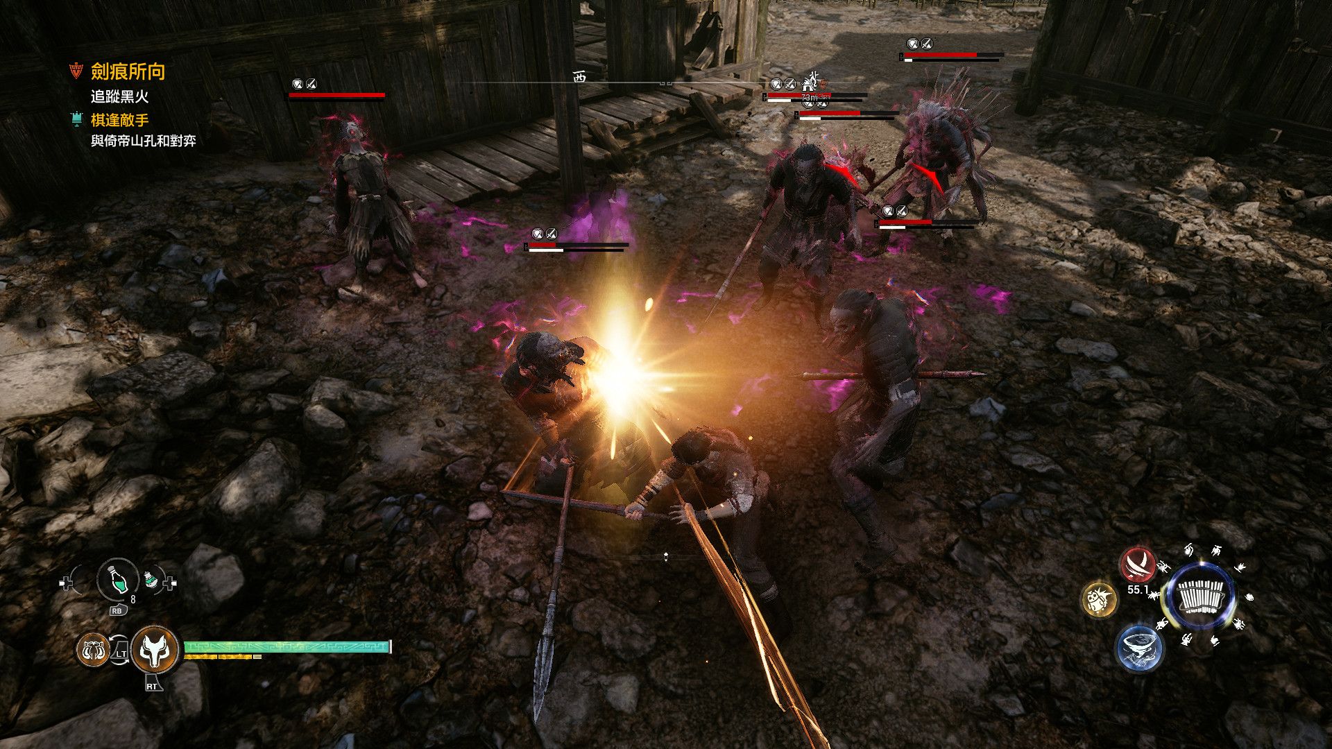 Xuan Yuan Sword 7 character combat