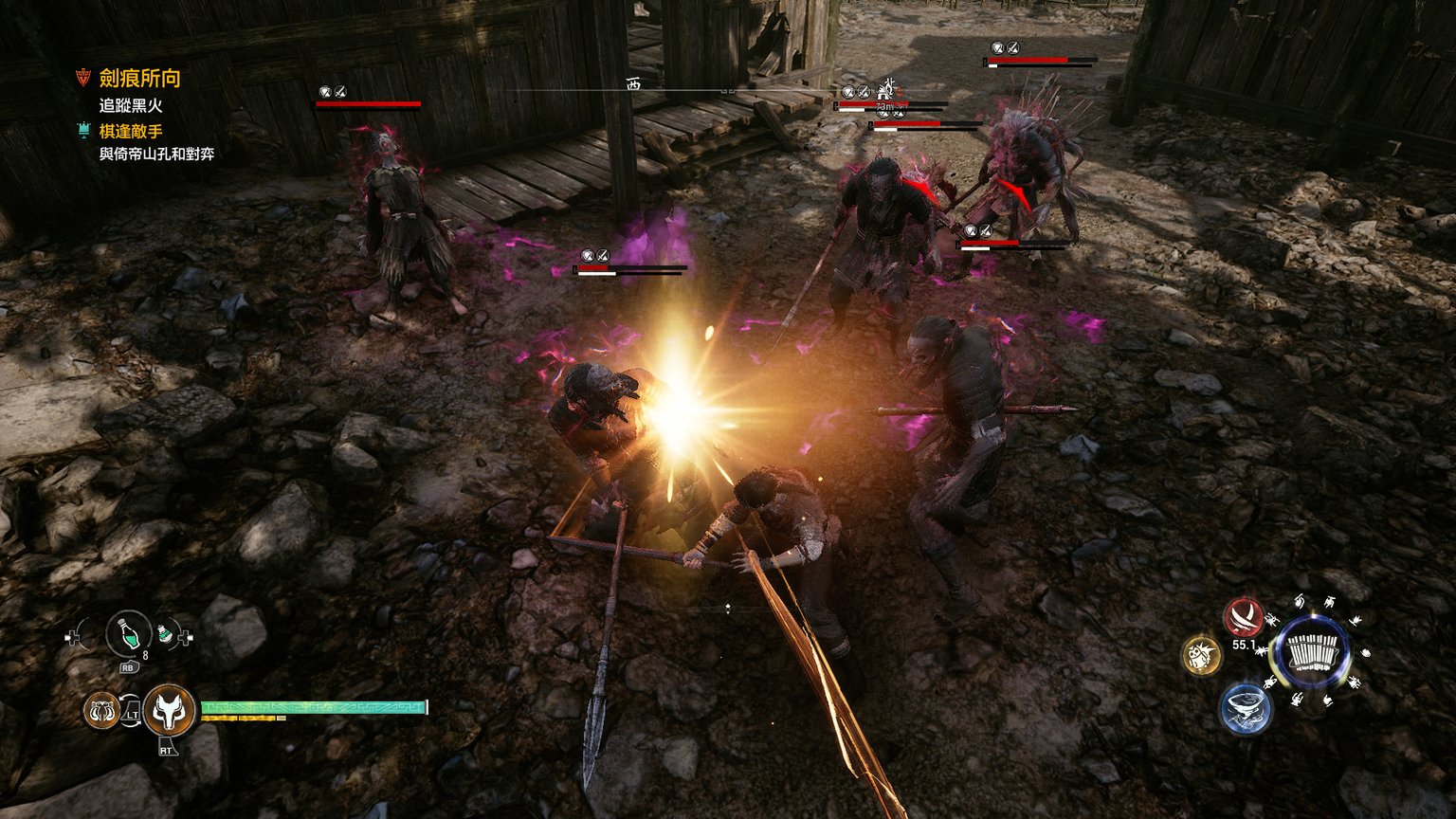 Xuan Yuan Sword 7 character combat