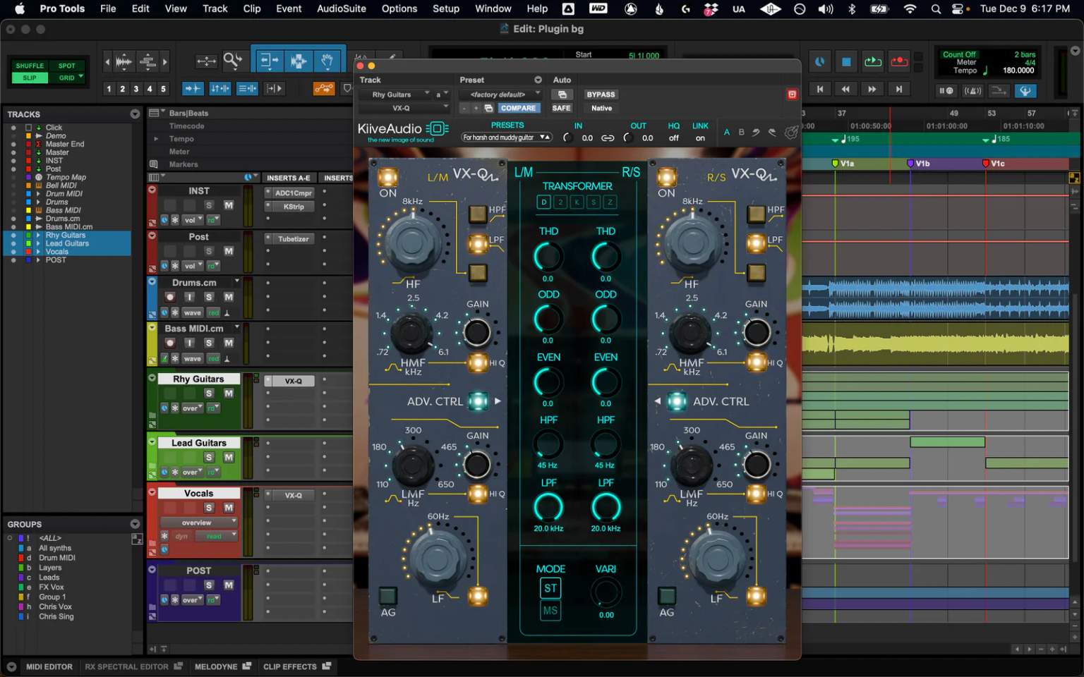 Kiive Audio VX-Q Plugin Interface