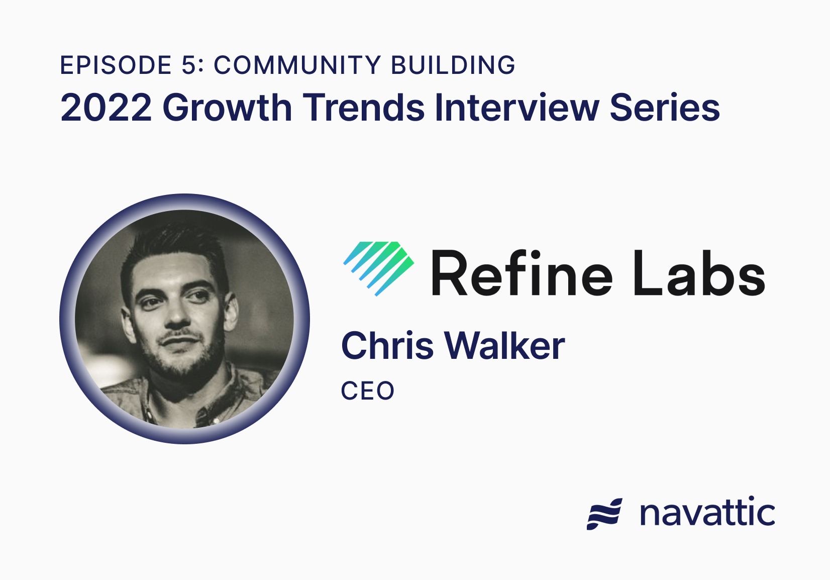 2022 Growth Trends Building a Community with Chris Walker