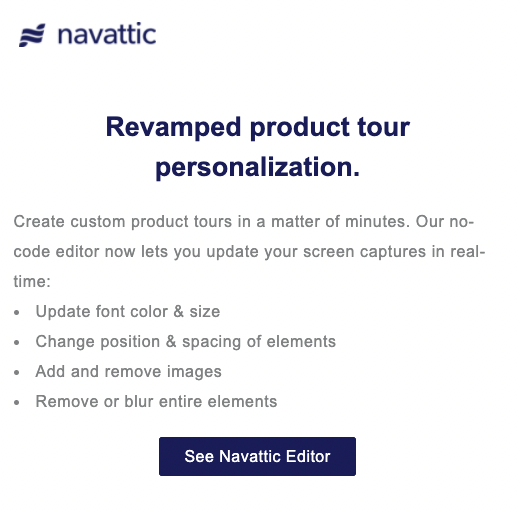 navattic personalization