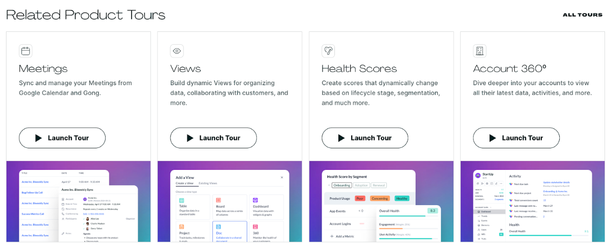 Vitally Product Tours