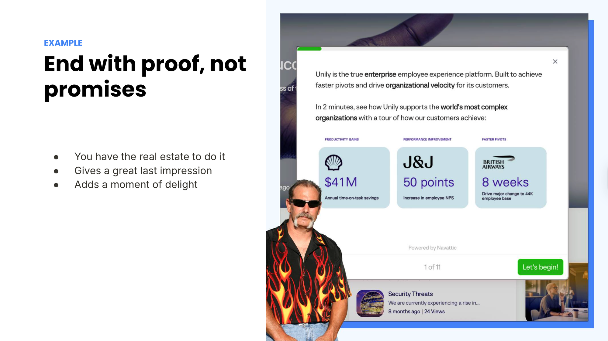 End with Proof in Your Demos