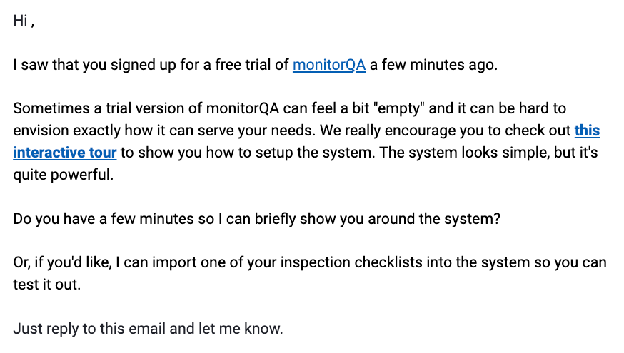 monitorqa email