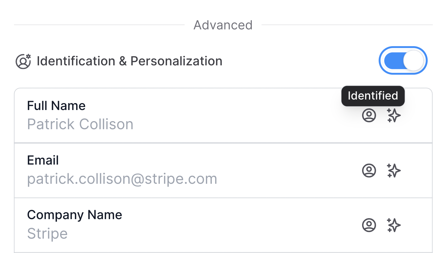 Identification & Personalization in Navattic