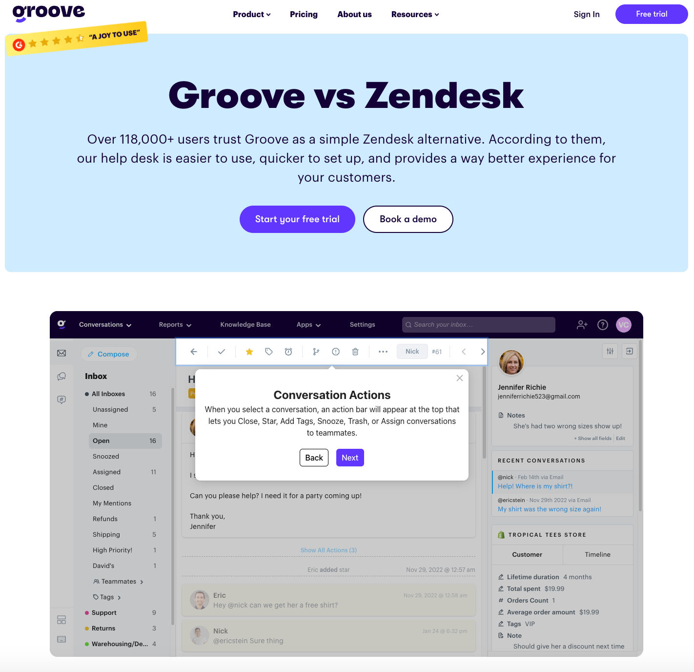 Groove vs Zendesk