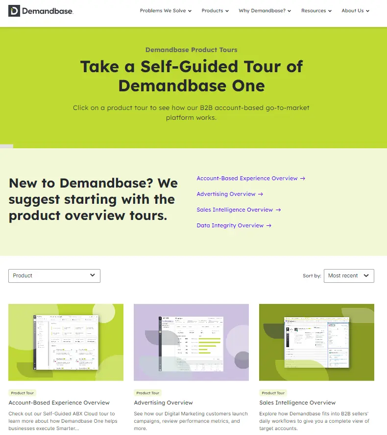 Demandbase Demo Center 