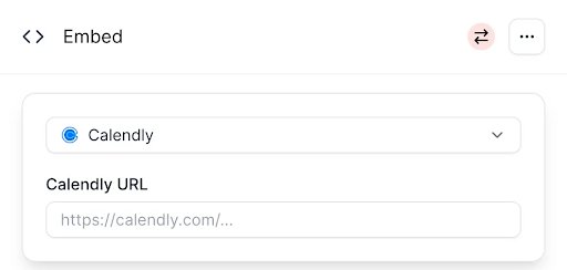 Embed via Calendly