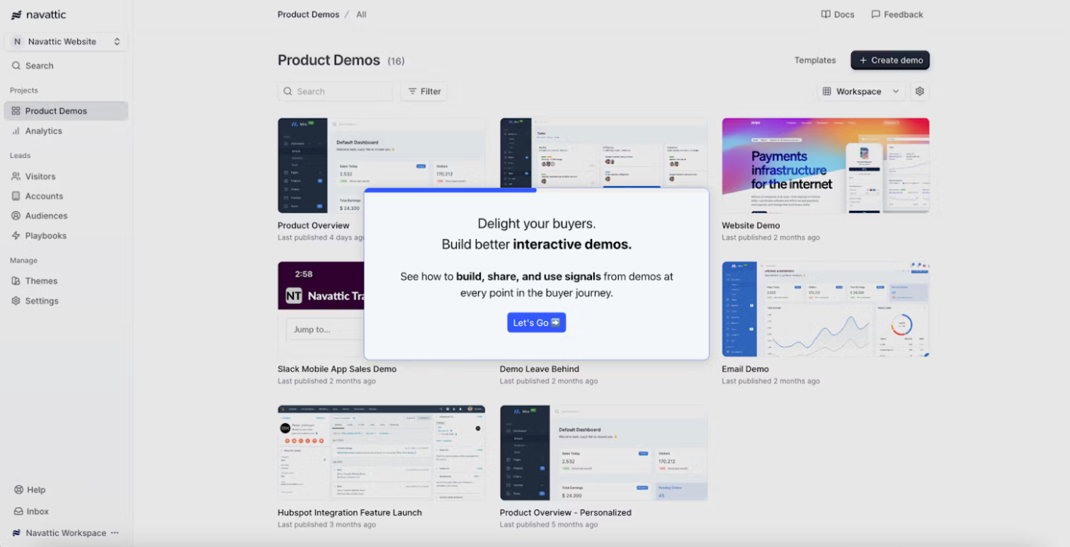 Navattic Demo Creation Tool