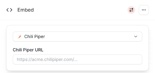 Embed via Chili Piper