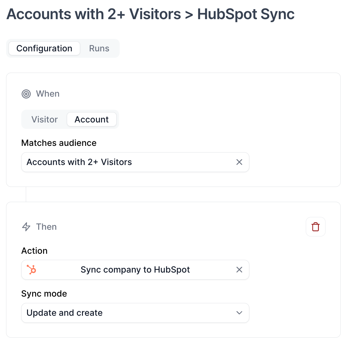 Interactive Demo Data Playbook Multiple Visitors at an Account