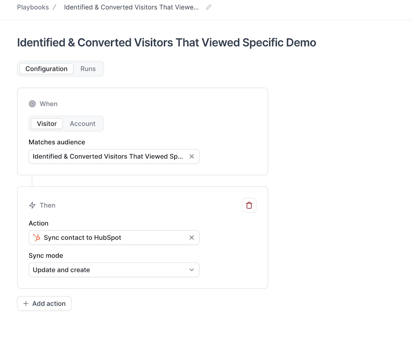 Interactive Demo Data Playbooks Identified and Converted Visitors