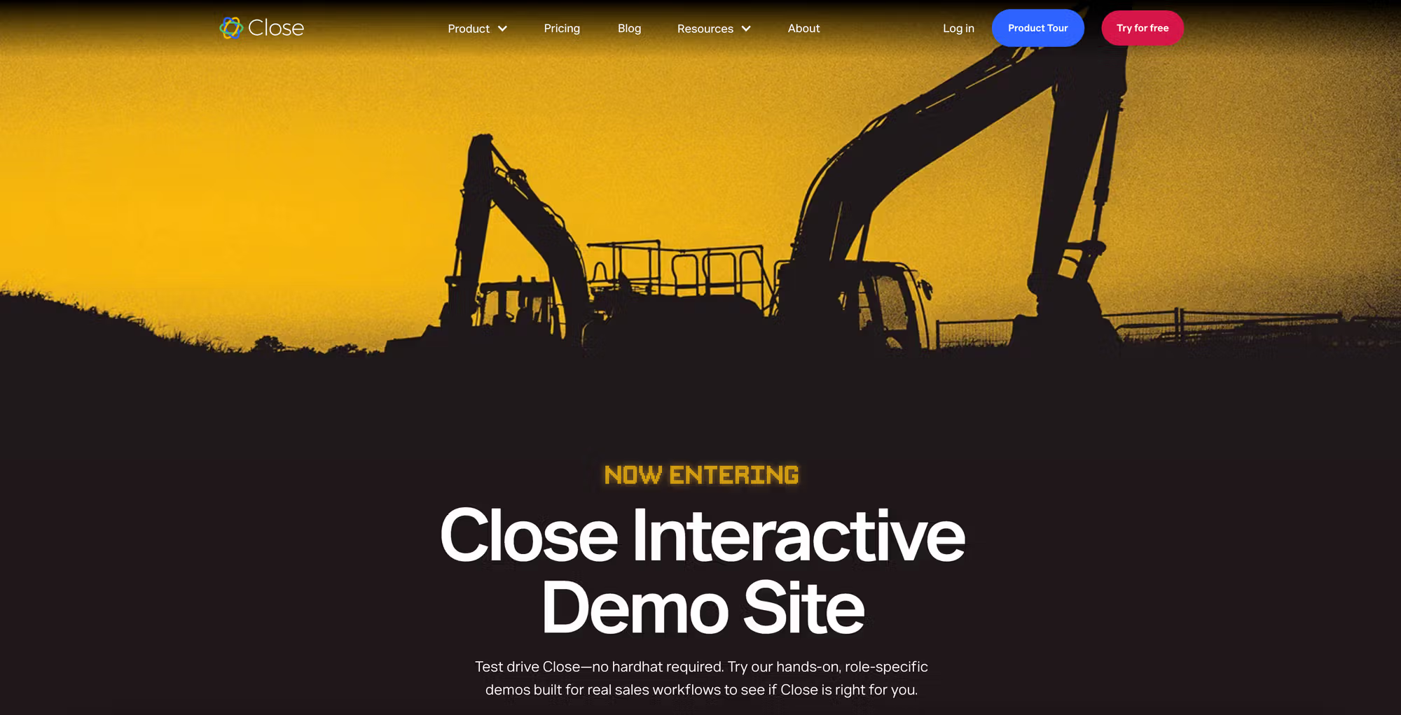 Close Demo Center