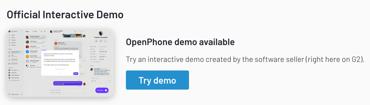 Openphone G2 Demo