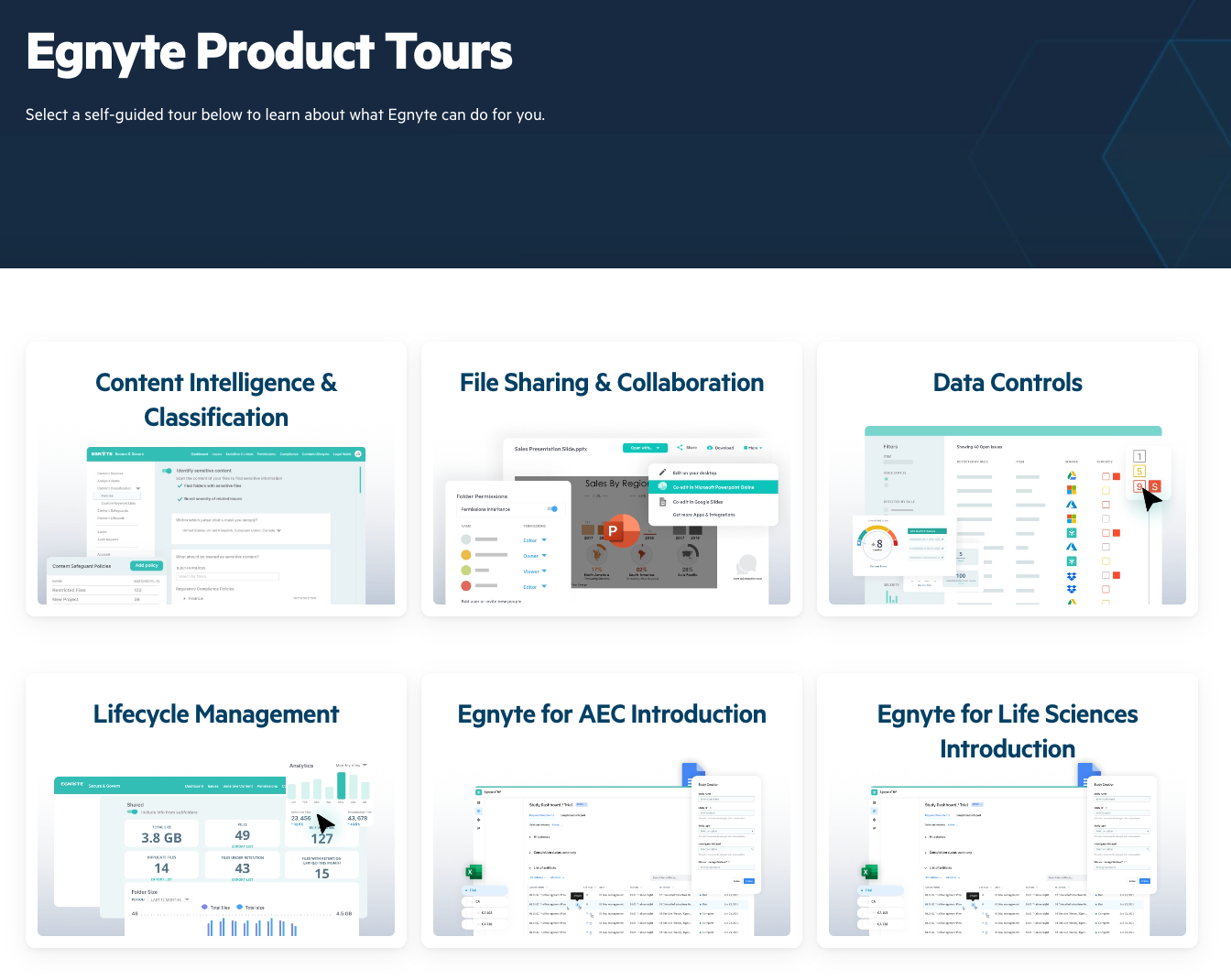 Egnyte Interactive Demo Center