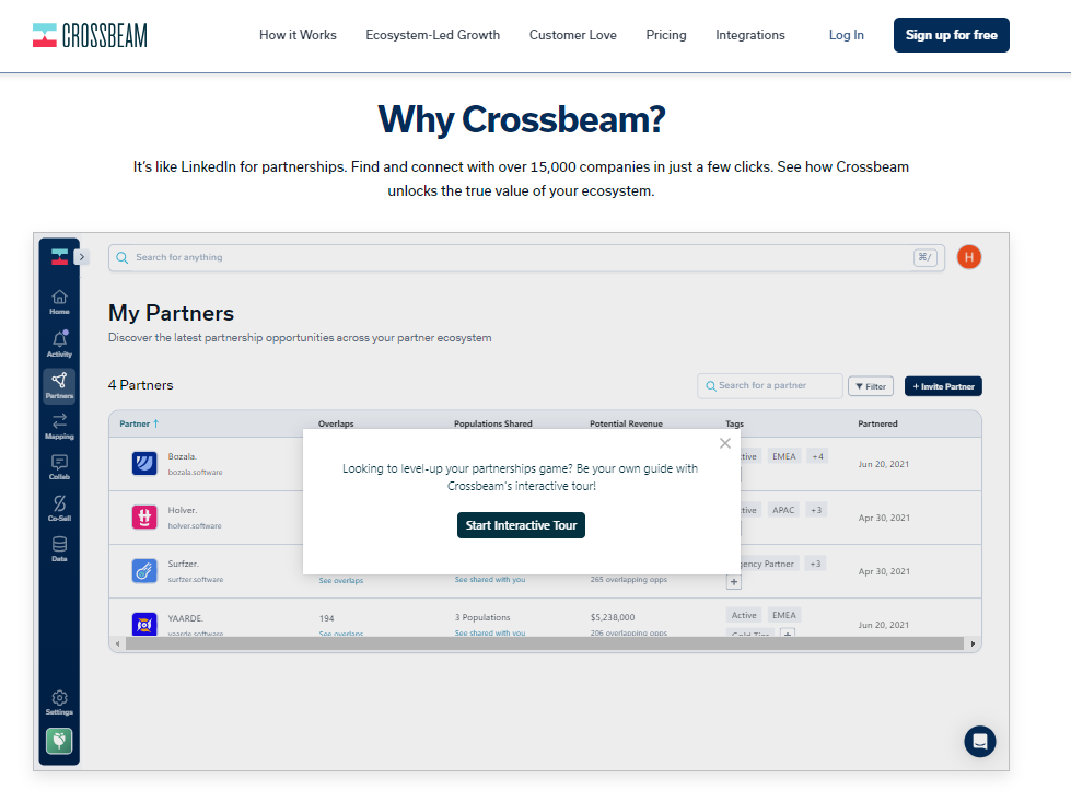 Crossbeam upsell demo