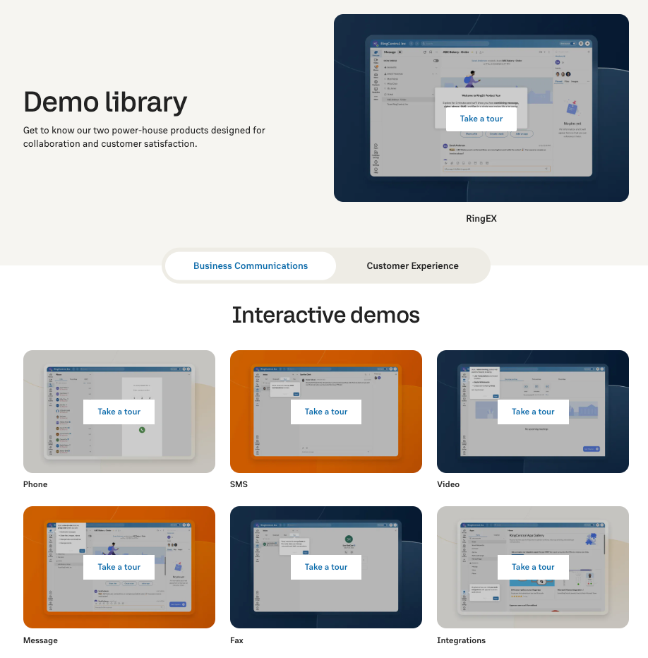 RingCentral Demo Library